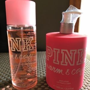 PINK Warm and Cozy Body Spray and Body Lotion